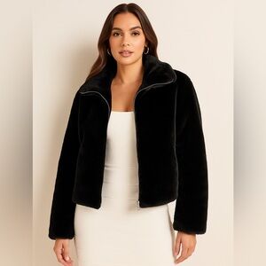 Zara faux fur jacket